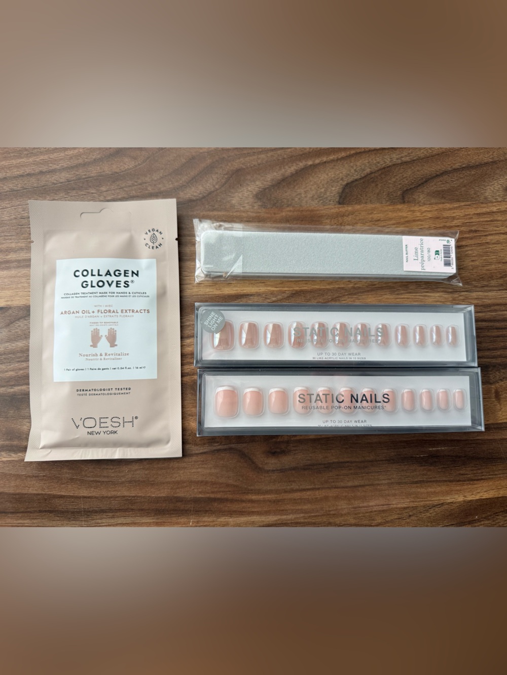 Static Nails Bundle + VOESH Hand Mask + Manucurist Nail Buffer